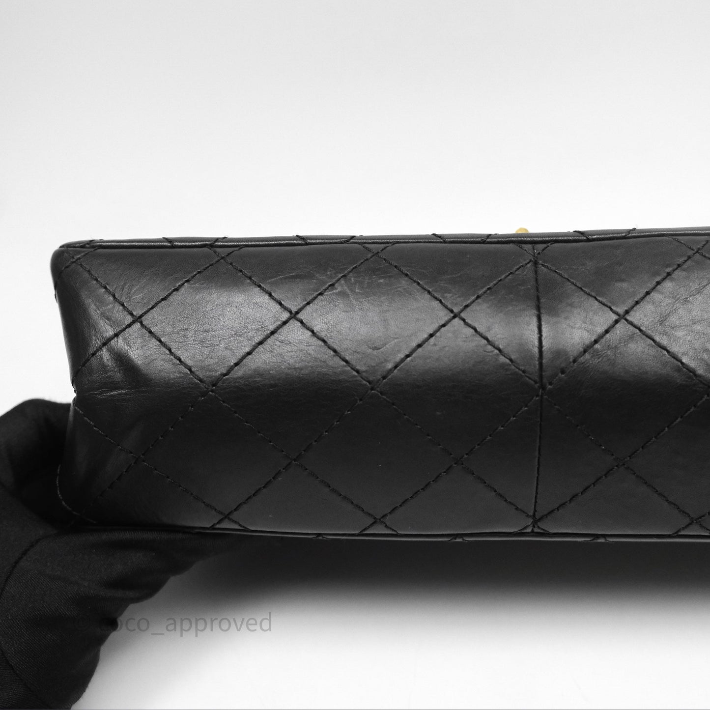 Chanel Reissue Quilted Aged Calfskin Black Gold Hardware 226