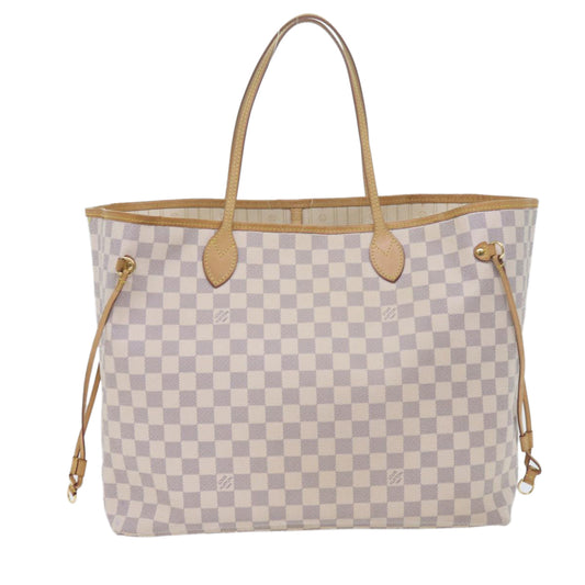LOUIS VUITTON Damier Azur Neverfull GM Tote Bag N41360 LV 60052A