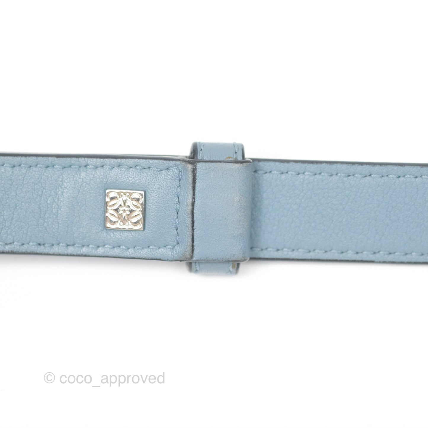 Loewe Small Puzzle Bag Stone Blue Calfskin