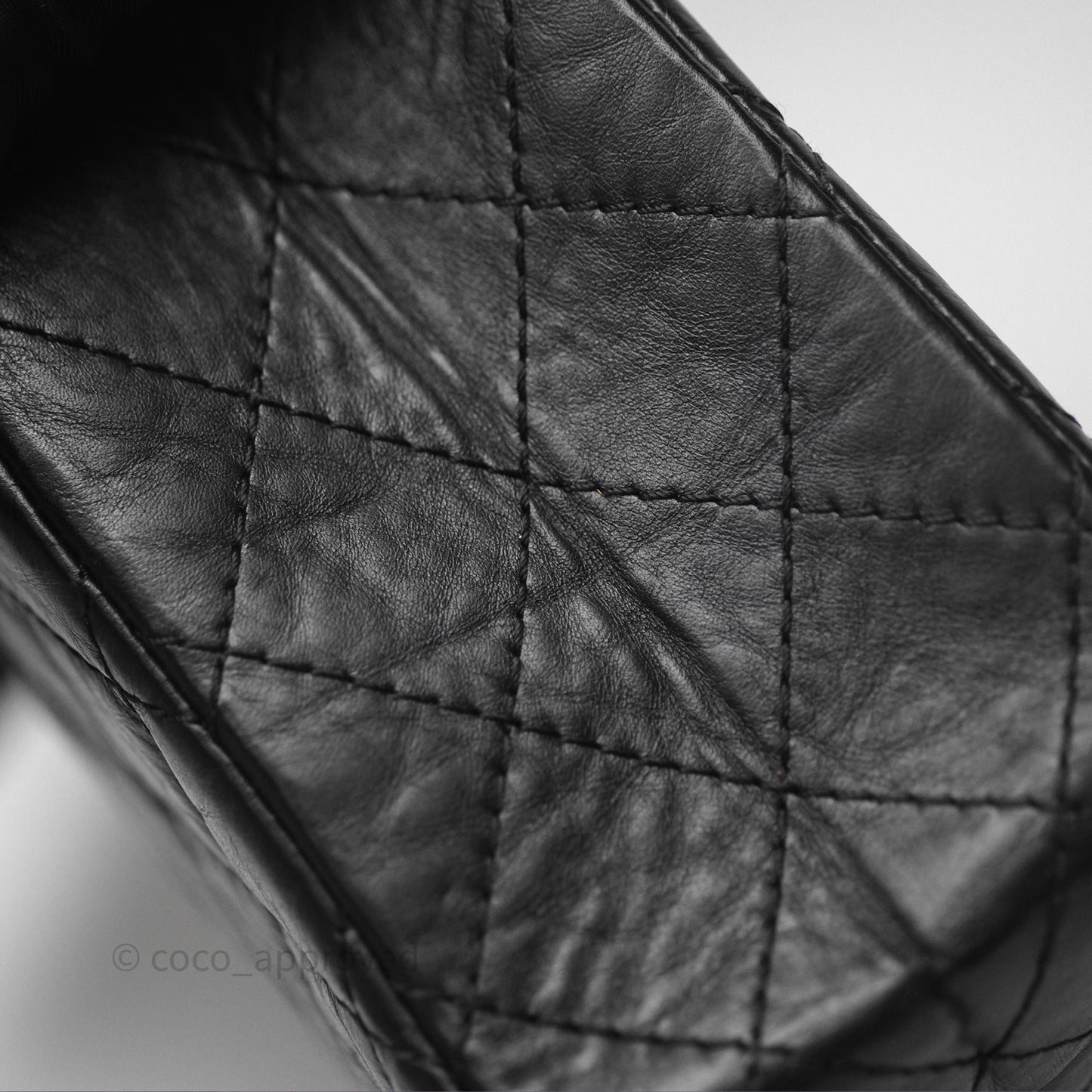 Chanel Quilted Reissue 226 Aged Calfskin Black Ruthenium Hardware