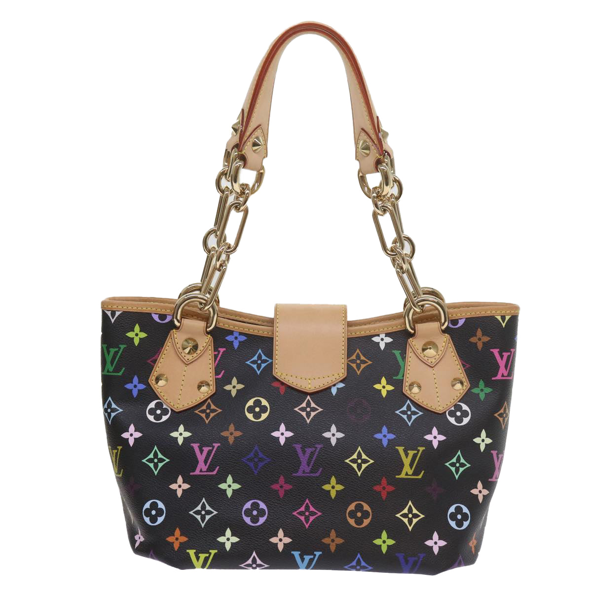 LOUIS VUITTON Monogram Multicolor Annie MM Shoulder Bag Black M40308 60084A