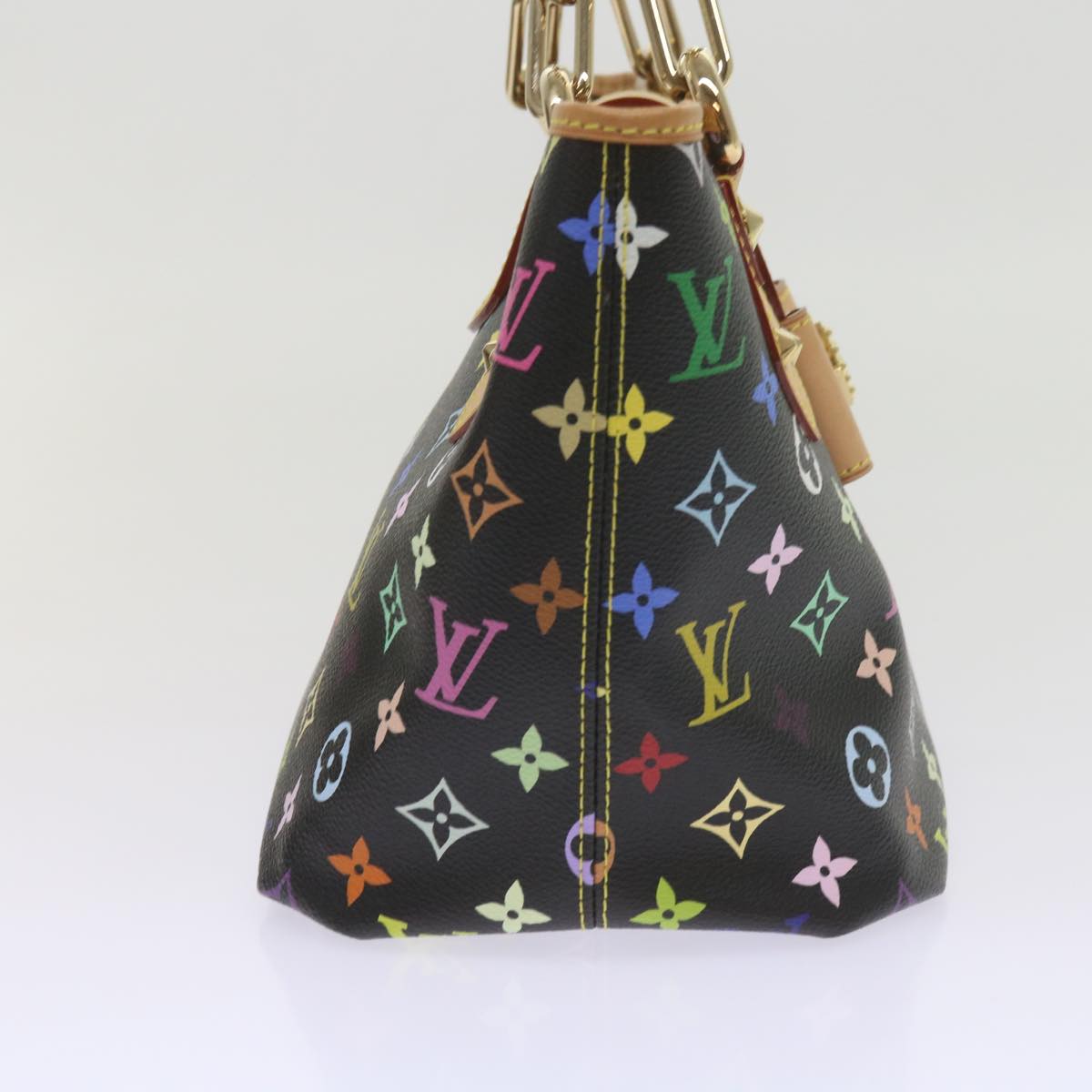 LOUIS VUITTON Monogram Multicolor Annie MM Shoulder Bag Black M40308 60084A