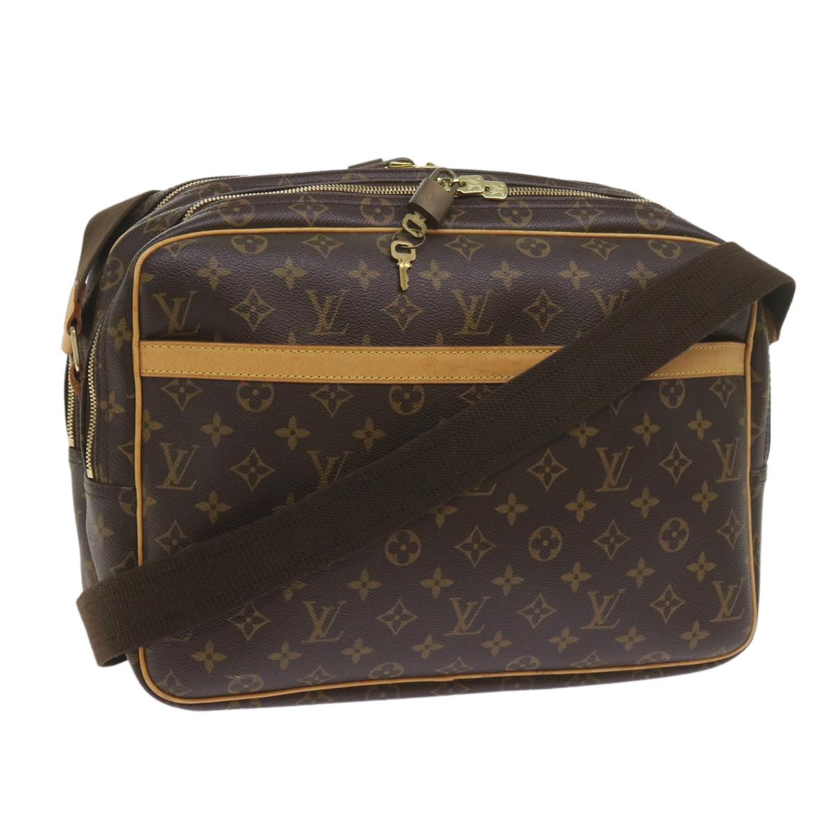 LOUIS VUITTON Monogram Reporter GM Shoulder Bag M45252 LV 60088A