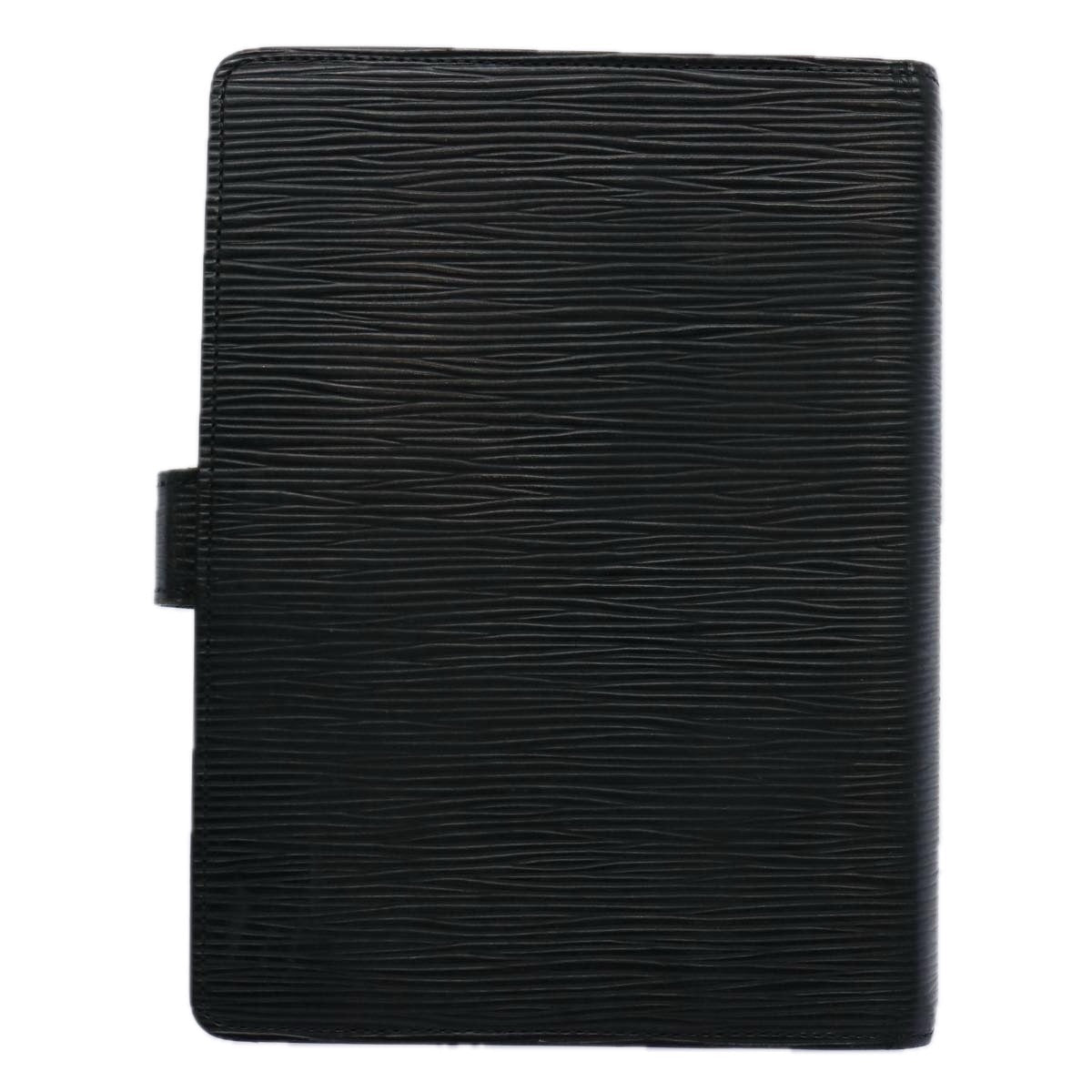 LOUIS VUITTON Epi Agenda MM Day Planner Cover Black R20042 LV 60095