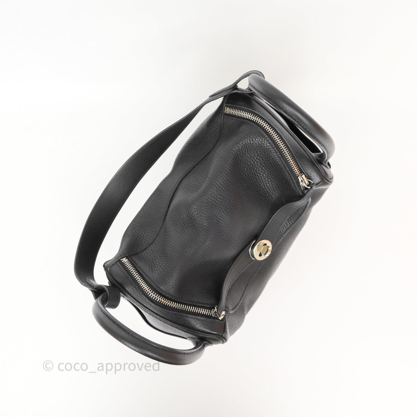 Hermès Lindy 30 Black Clemence Palladium Hardware