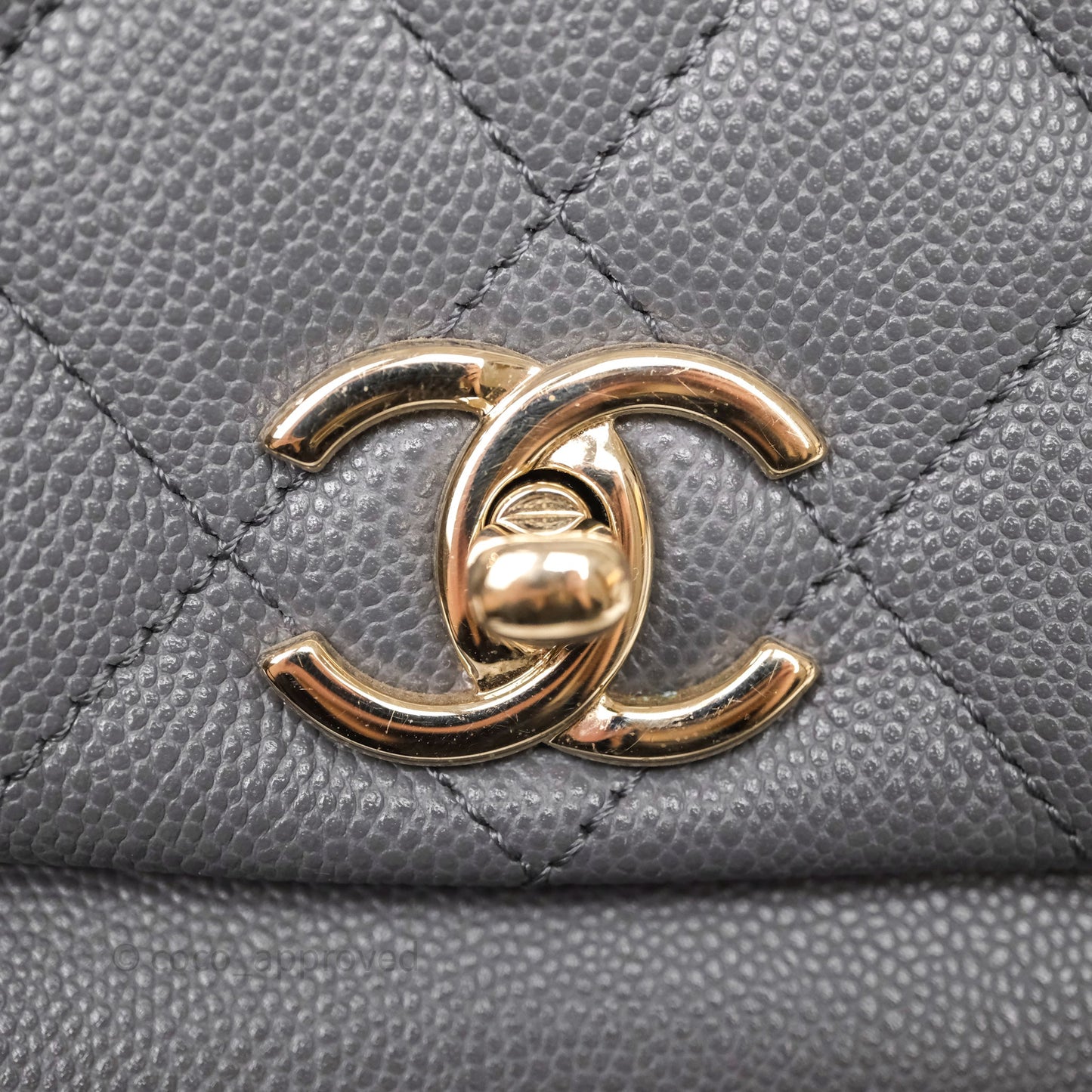 Chanel Small Duma Backpack Dark Grey Caviar Gold Hardware 23K
