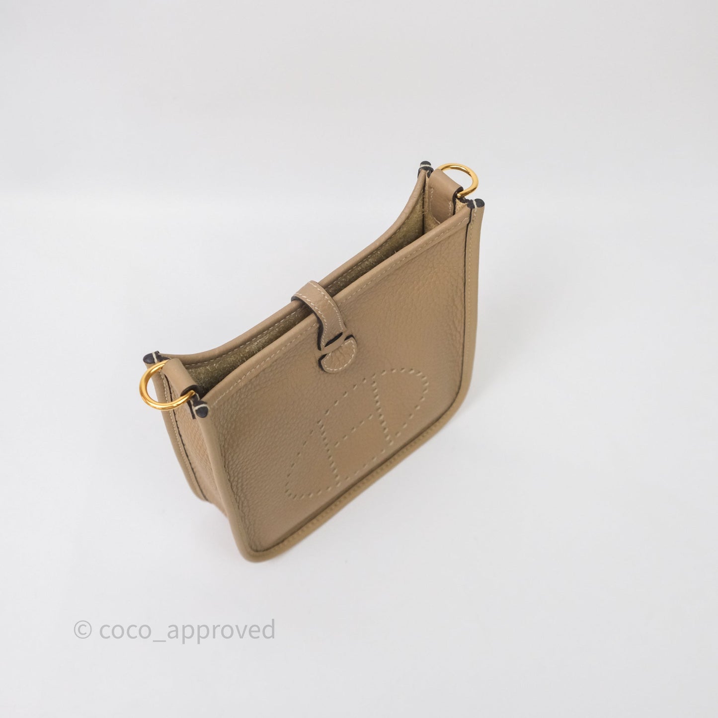 Hermès Mini Evelyne 16 Trench S2 Clemence Gold Hardware