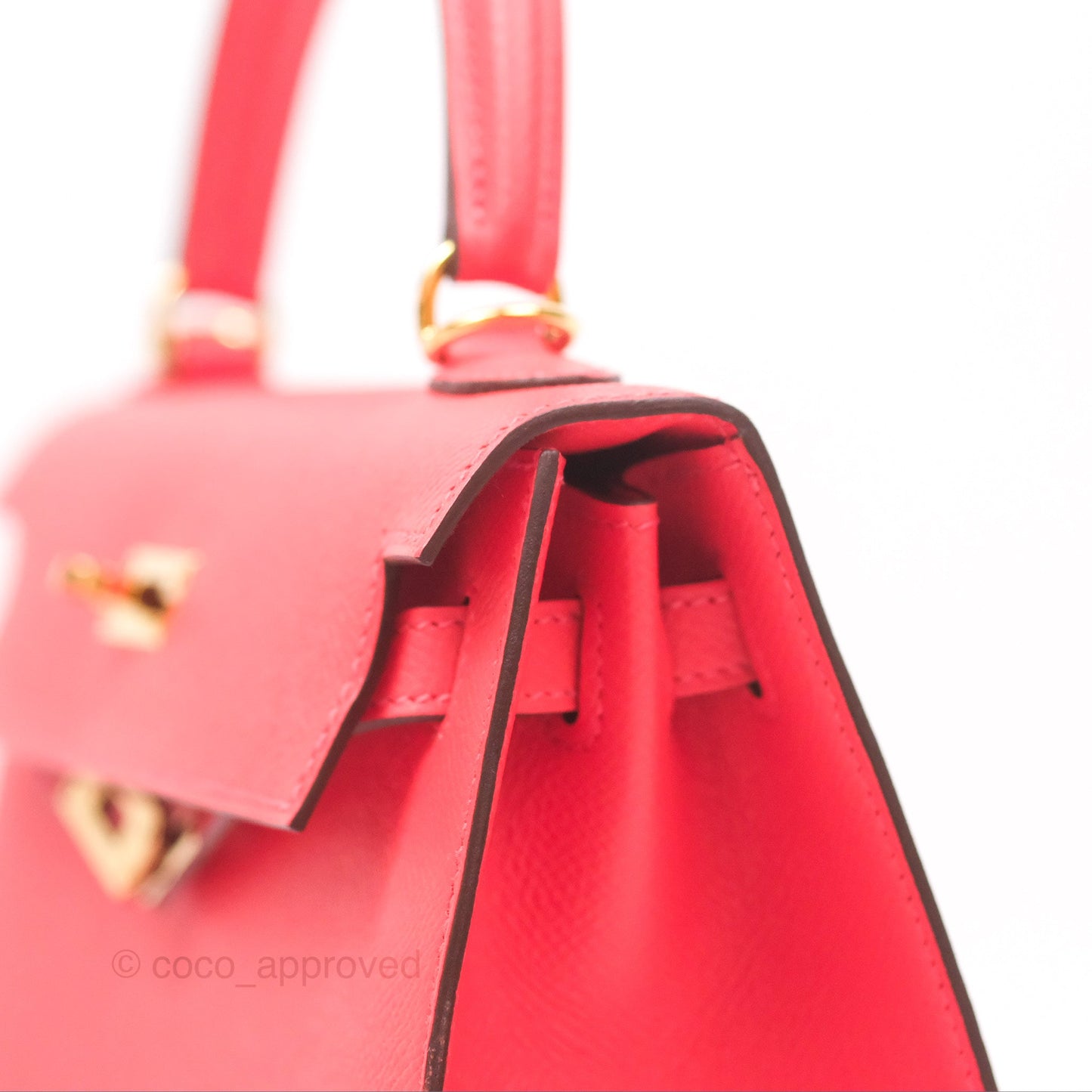 Hermès Kelly 25 Sellier Rose Jaipur Epsom Gold Hardware