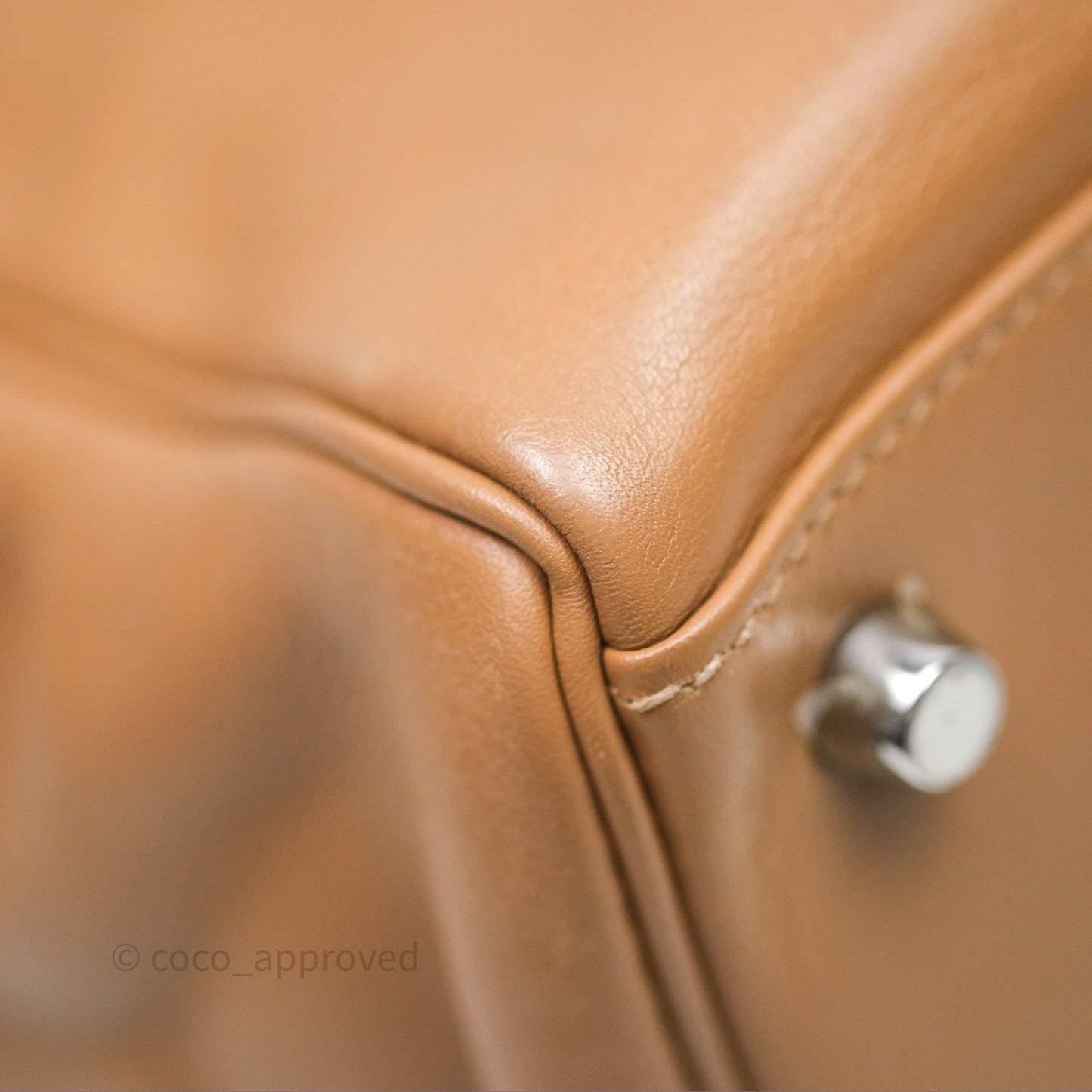 Hermès Kelly 35 Retourne Chai 0M Evercolor Palladium Hardware