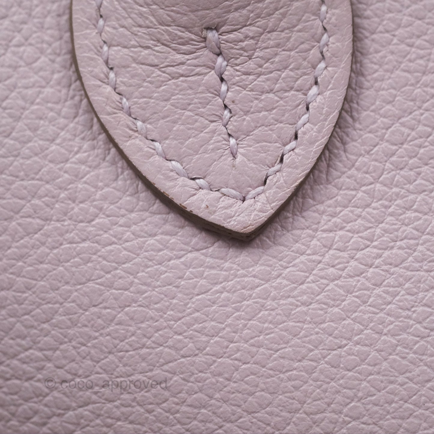 Hermès Bolide Mini 1923 Verso Evercolor Mauve Pale 09/ Caramel 28 Palladium Hardware
