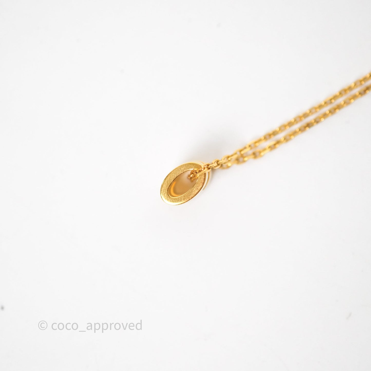 Hermès Mini Pop H Blanc 01 Pendant Necklace Gold Hardware
