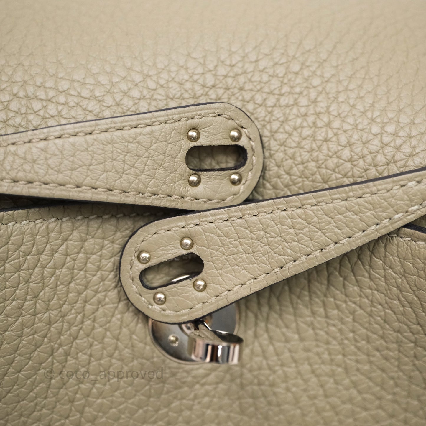 Hermès Mini Lindy 20 Sauge Q1 Clemence Palladium Hardware