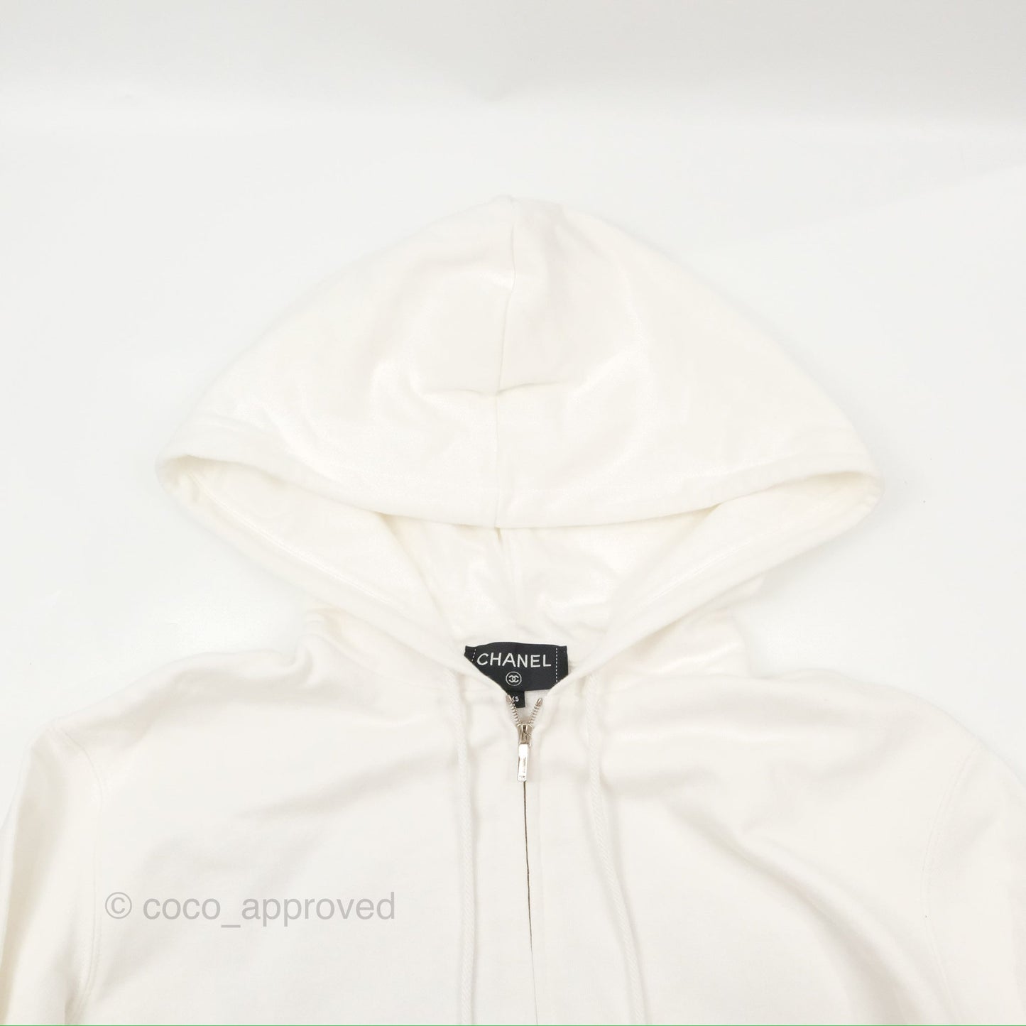 Chanel Zip Hoodie White Size XS 20P