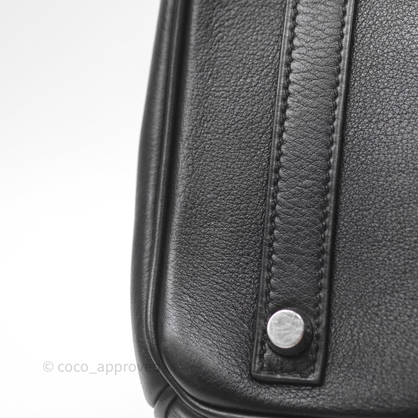 Hermès Birkin 30 Noir 89 Evergrain Palladium Hardware