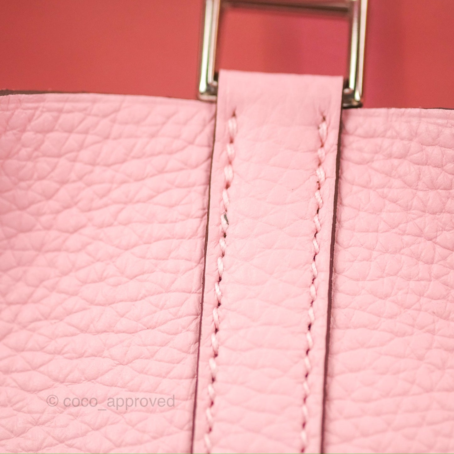 Hermès Picotin 18 Rose Sakura Clemence Palladium Hardware