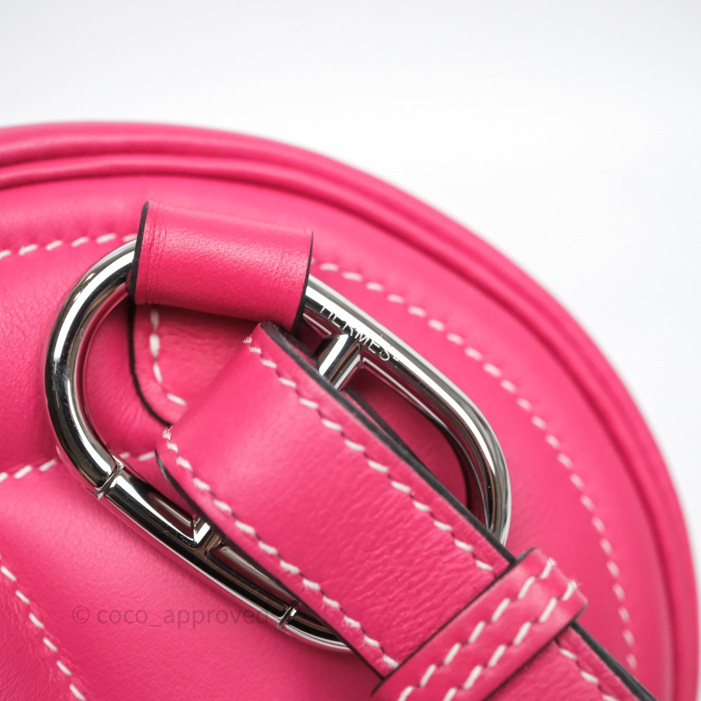 Hermes In-The-Loop Belt Bag 0D Rose Mexico/ 0F Bleu Frida Palladium Hardware