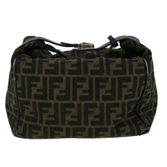 Luxury FendiZucca Canvas Vanity Hand Bag Brown60287