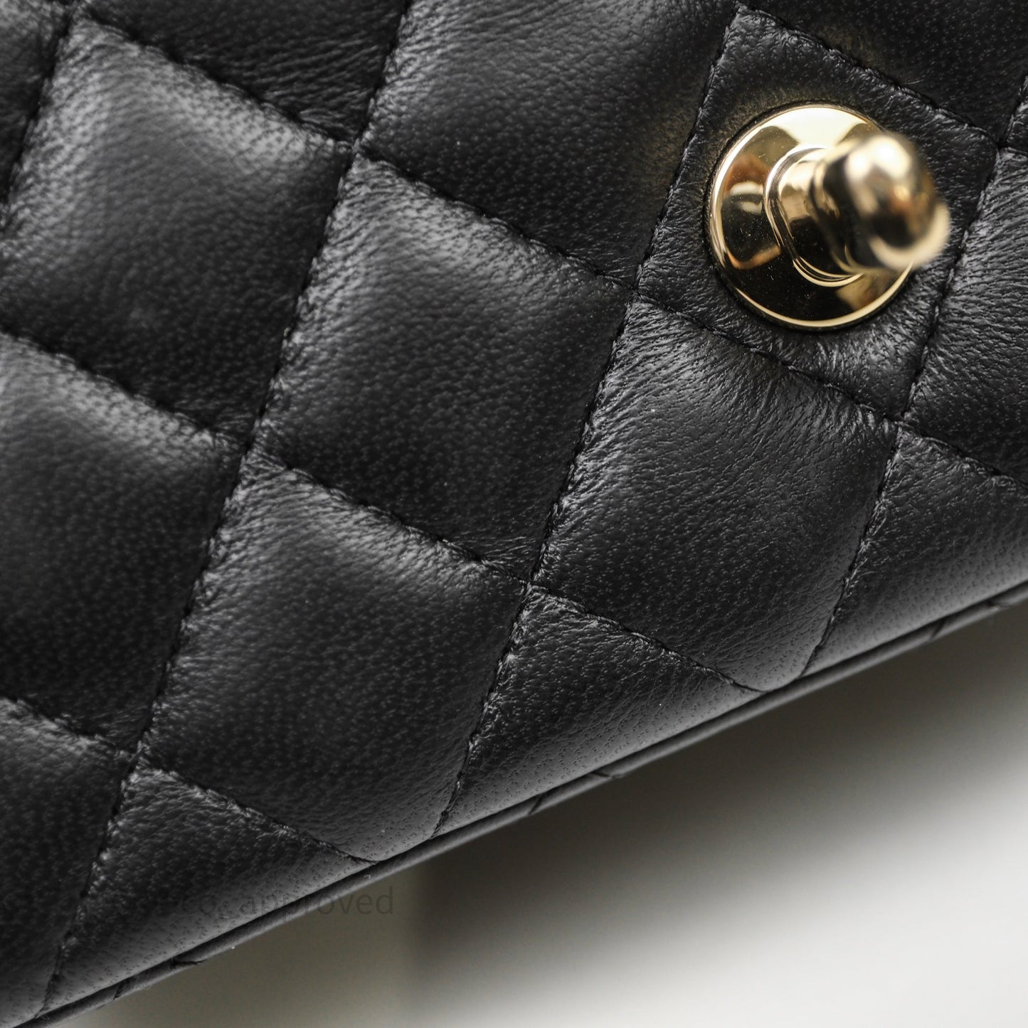 Chanel Mini Rectangular Black Lambskin Bag Gold Hardware