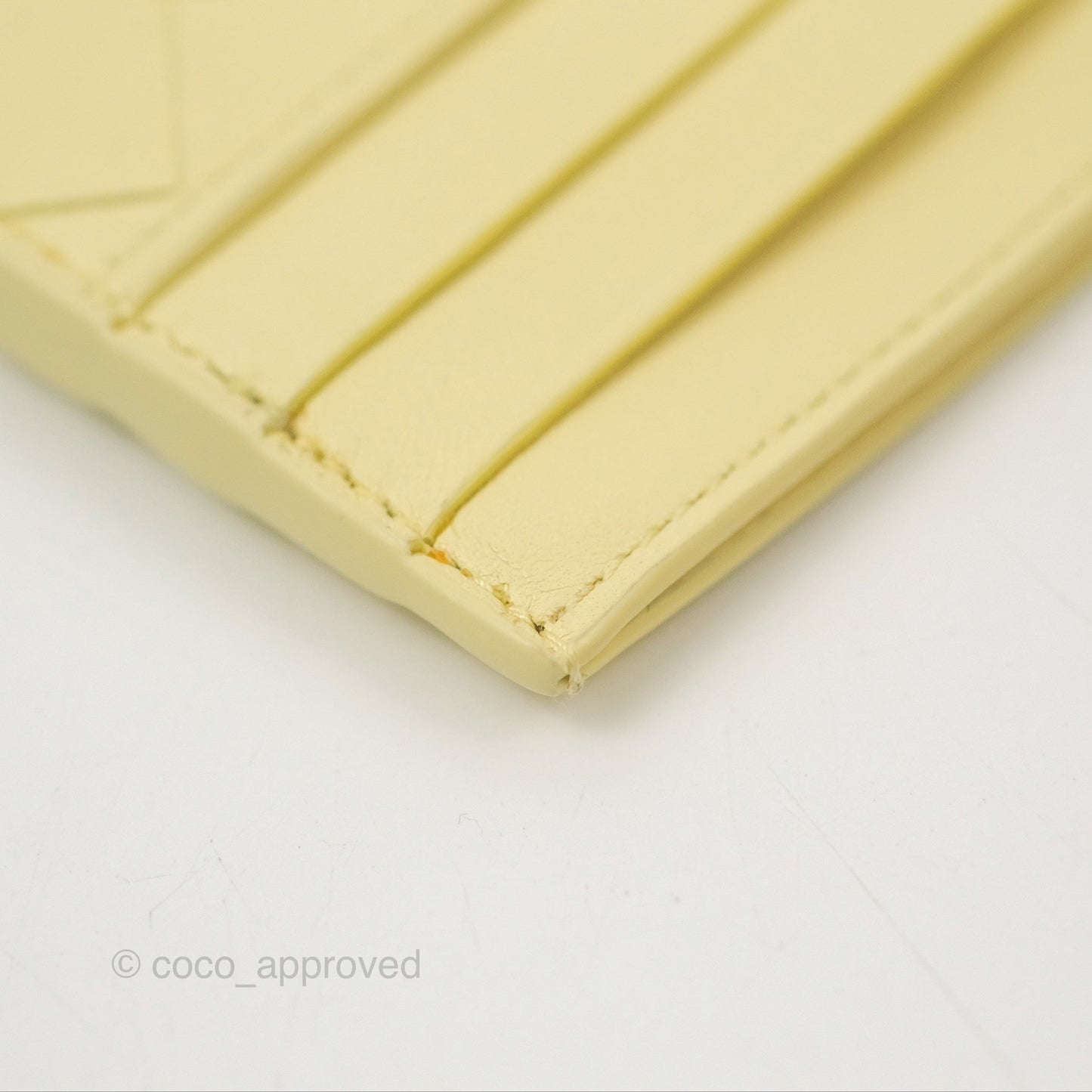 Bottega Veneta Intrecciato Flat Card Holder Ice cream
