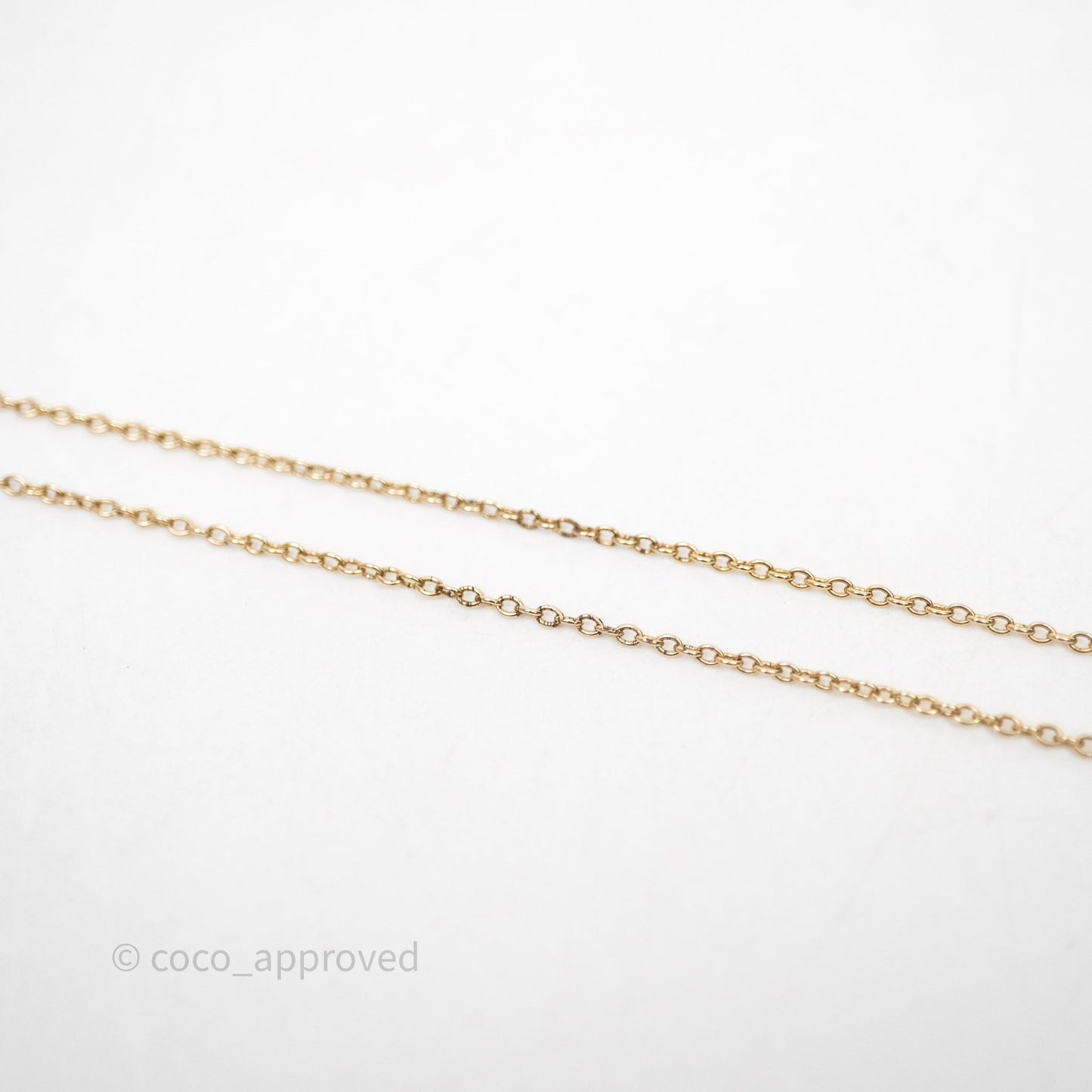 Christian Dior Petit CD Necklace Gold Tone