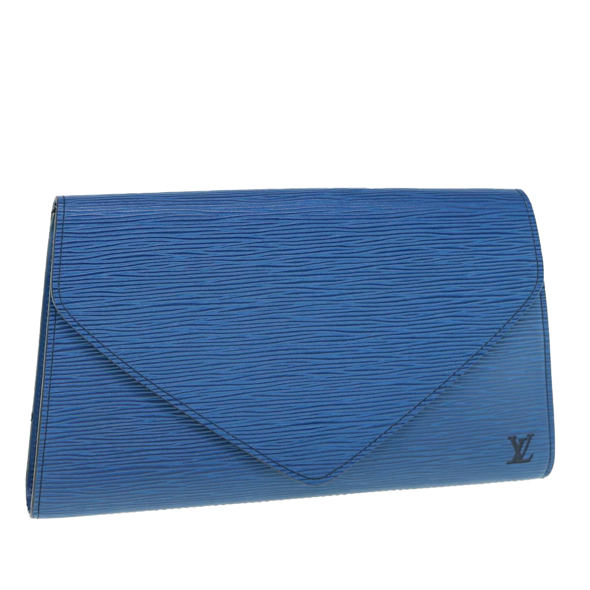 LOUIS VUITTON Epi Art Deco Clutch Bag Blue M52635 LV 60307