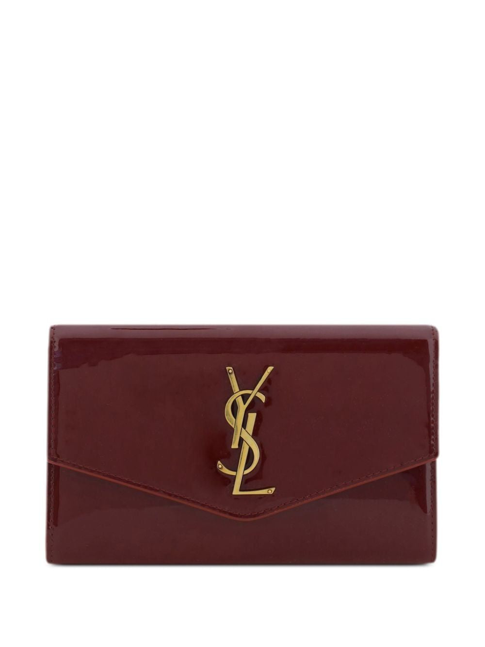 Luxury Saint Laurent Women's Uptown Chain Wallet in Redgrenat | 607788BMIIW