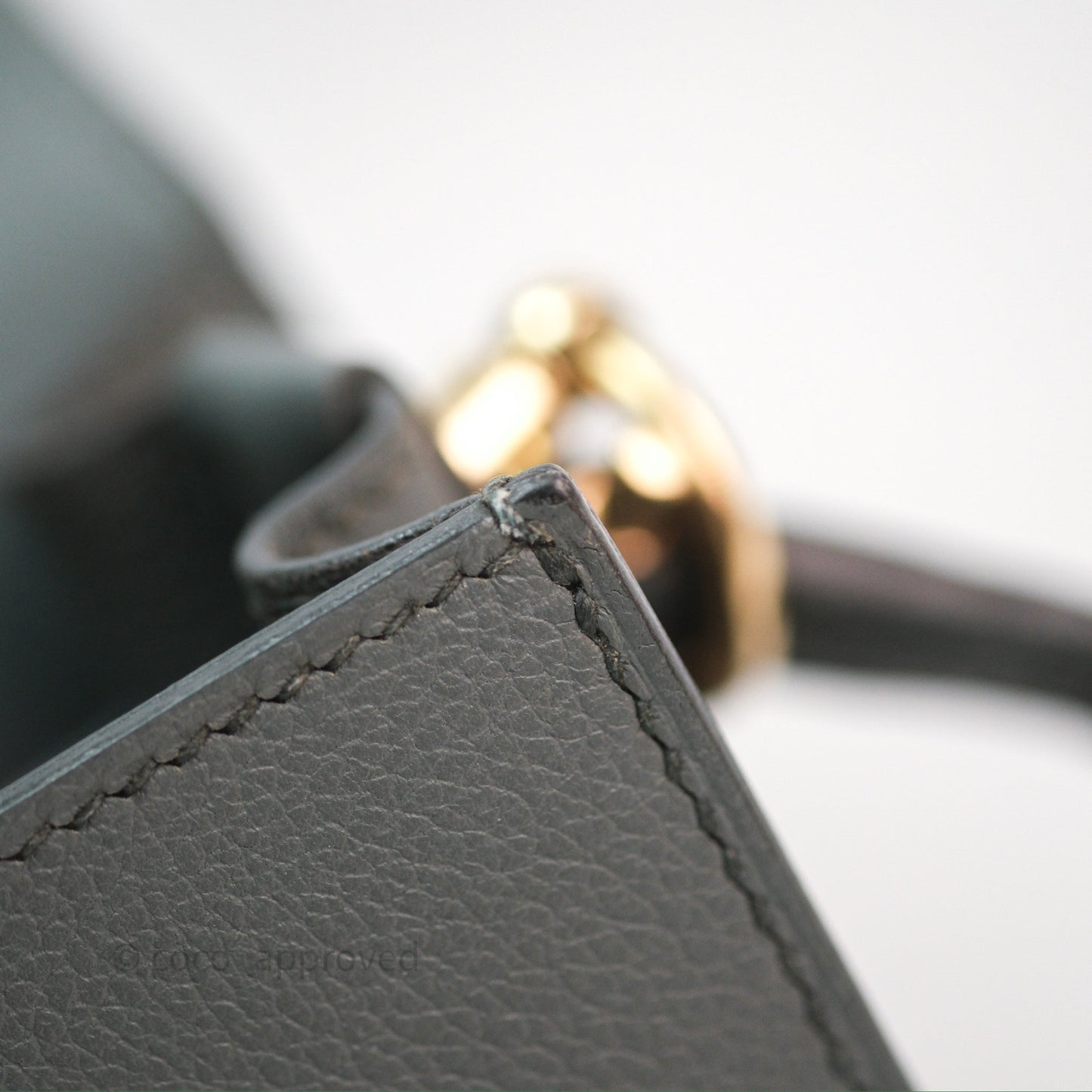 Hermès Roulis Mini 18 Vert Amancde 63 Evercolor Gold Hardware