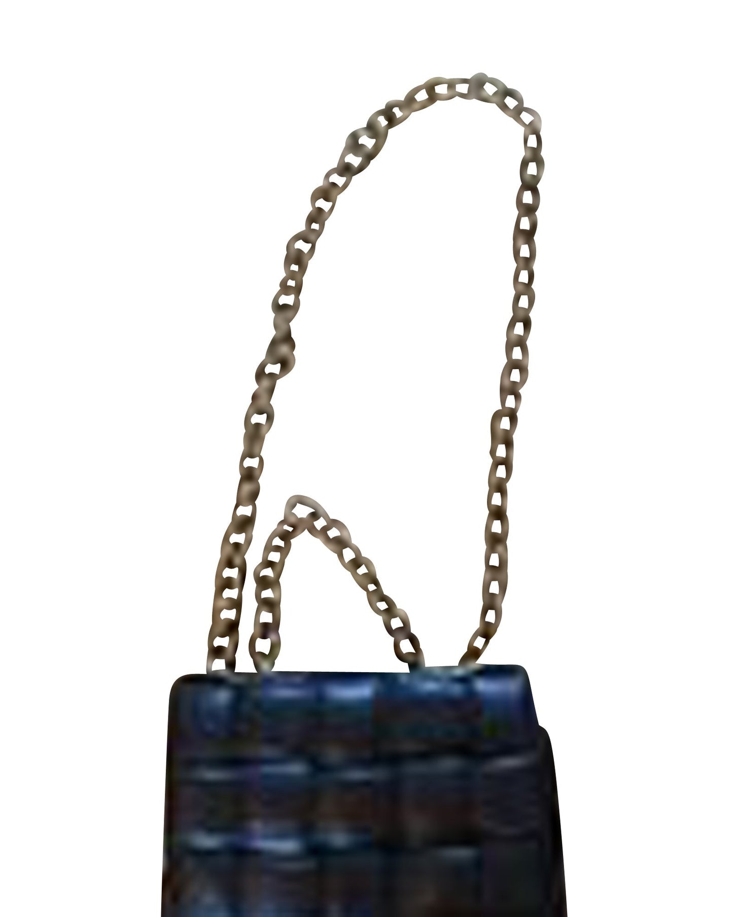 Luxury Bottega Veneta Chain Cassette Bag in Dark Brown Lambskin Leather