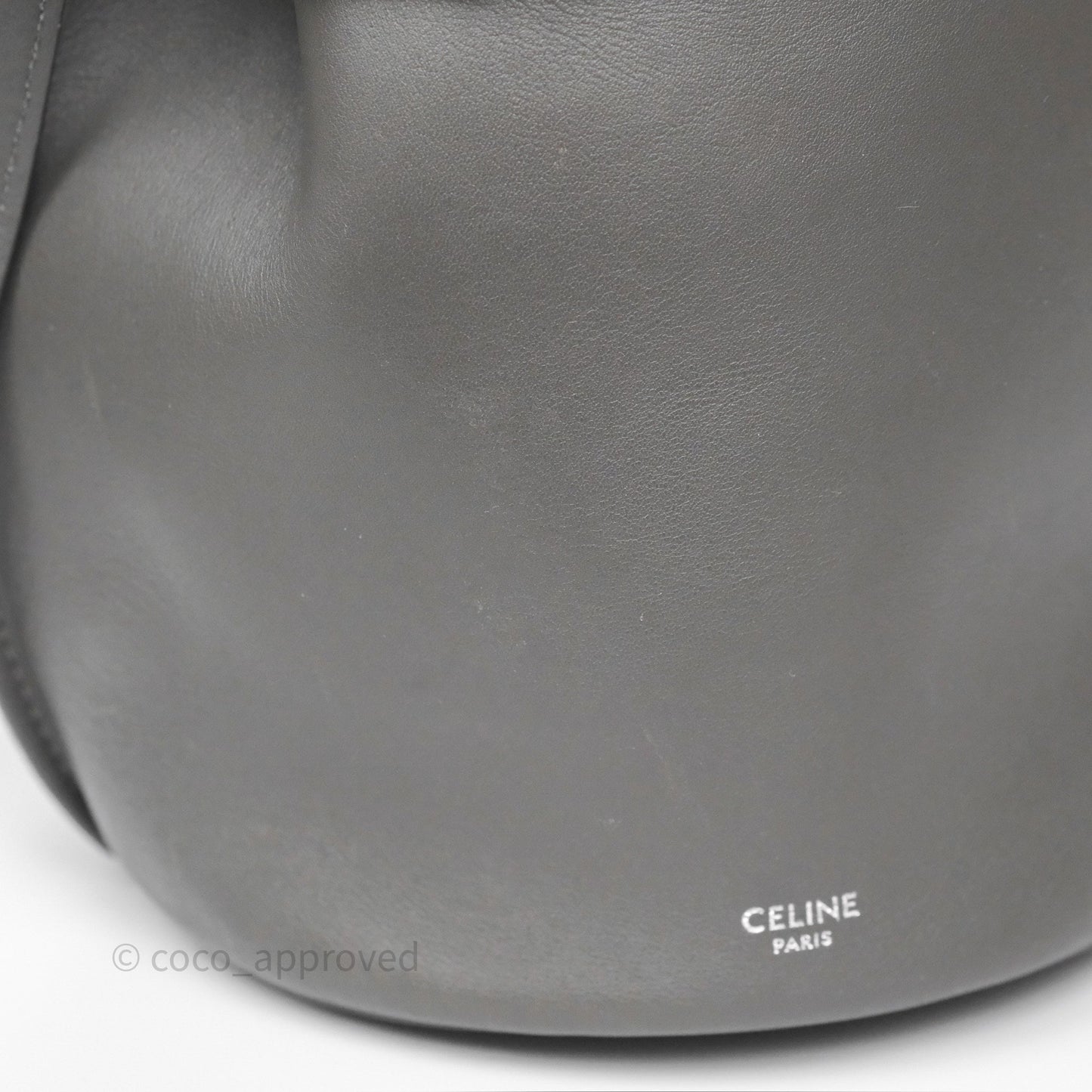 Celine Big Bag Nano Bucket Grey Smooth Calfskin