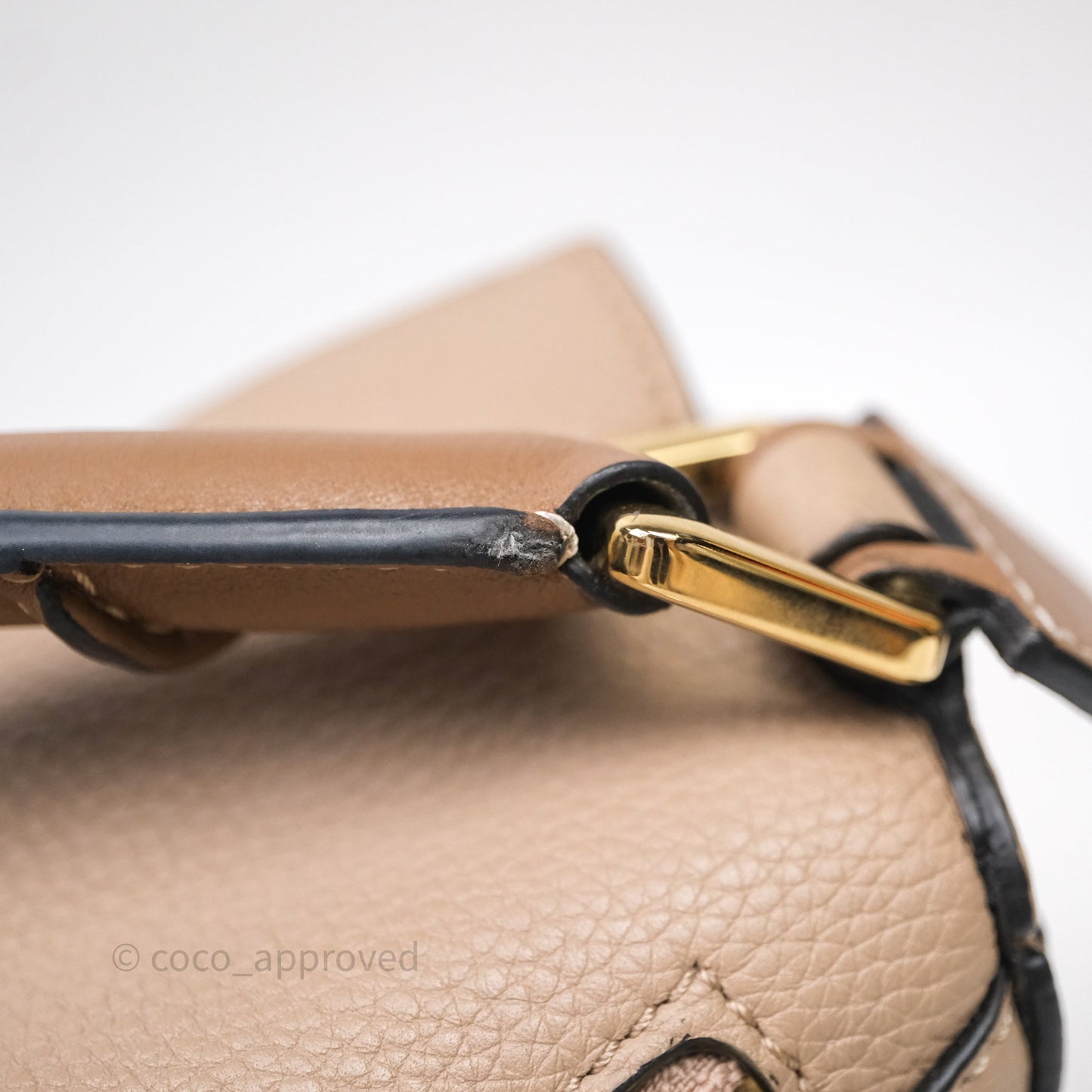 Loewe Small Puzzle Bag Sand Mink Grained Calfskin