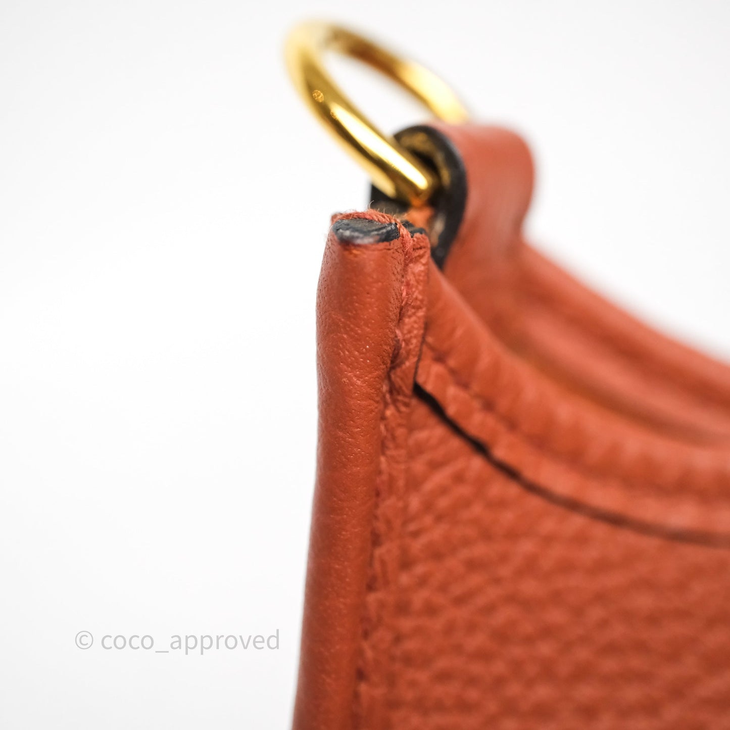 Hermès Mini Evelyne 16 Brick Clemence Gold Hardware