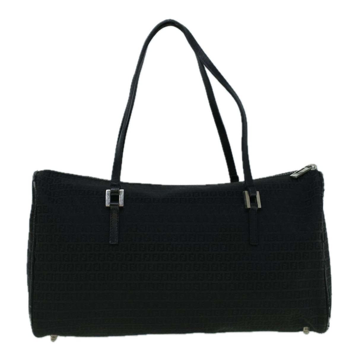 Luxury FendiZucchino Canvas Tote Bag Black60395
