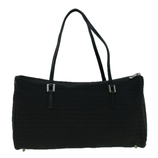 Luxury FendiZucchino Canvas Tote Bag Black60395