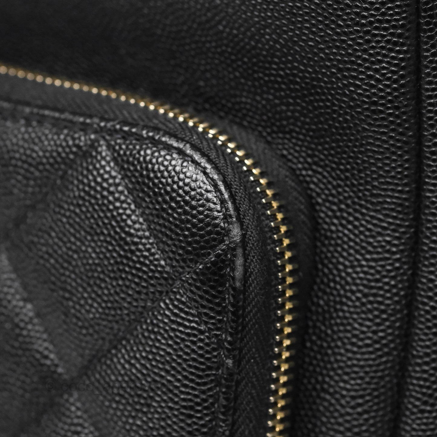 Chanel Small Business Affinity Shopping Bag Black Caviar Gold Hardware