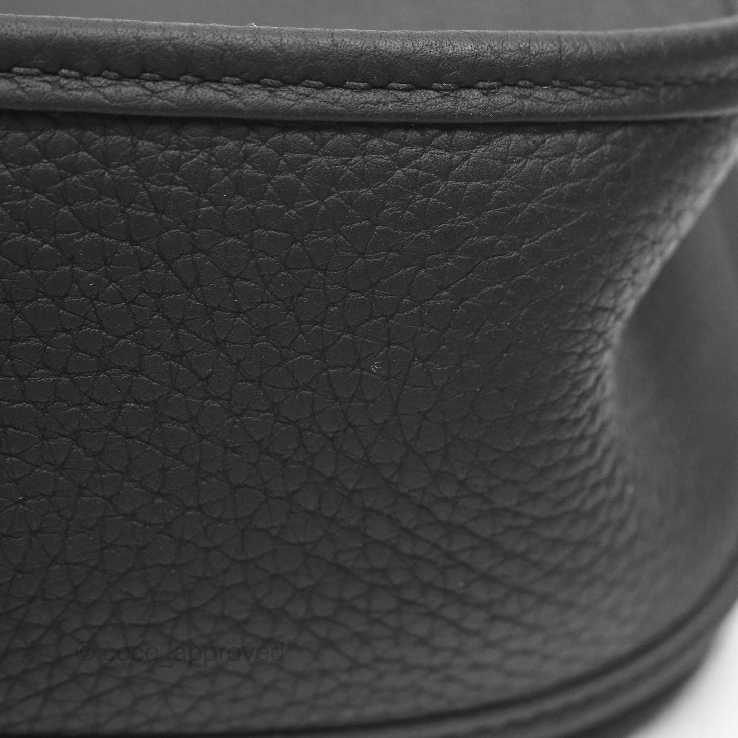 Hermès Evelyne III 29 Noir 89 Clemence Silver Hardware