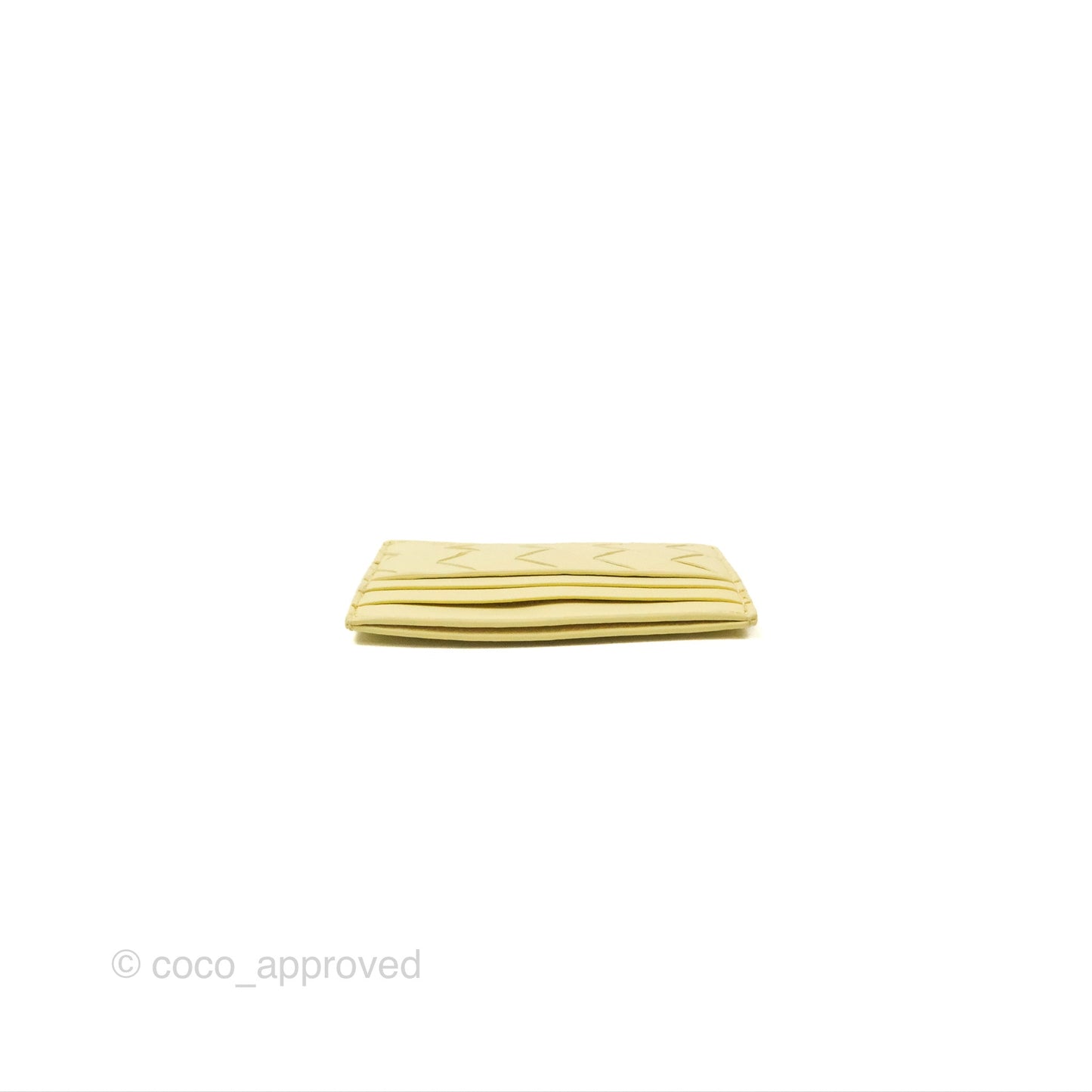 Bottega Veneta Intrecciato Flat Card Holder Ice cream