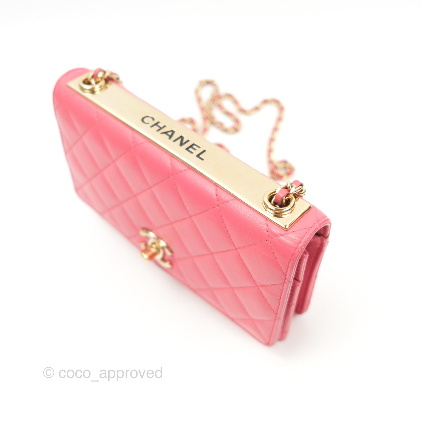 Chanel Trendy CC WOC Pink Lambskin Gold Hardware