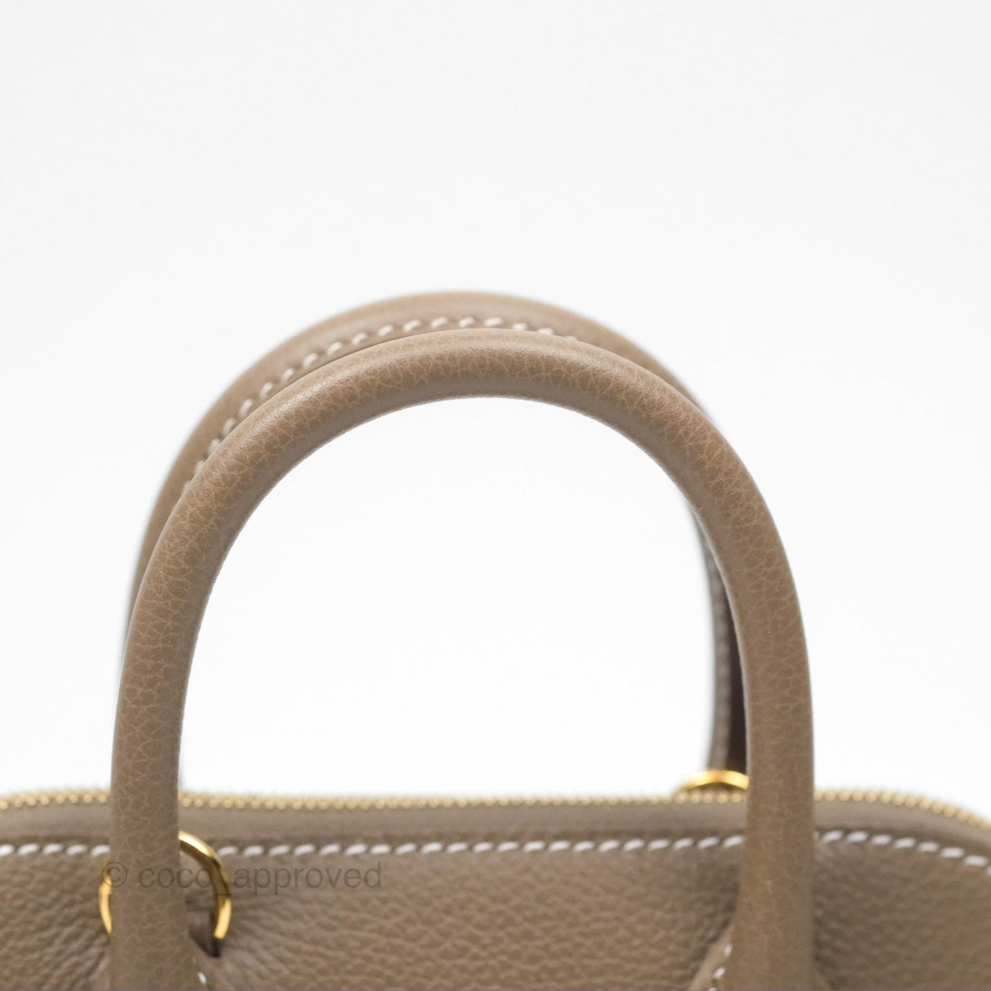 Hermès Bolide Mini 1923 Etoupe Evercolor Gold Hardware