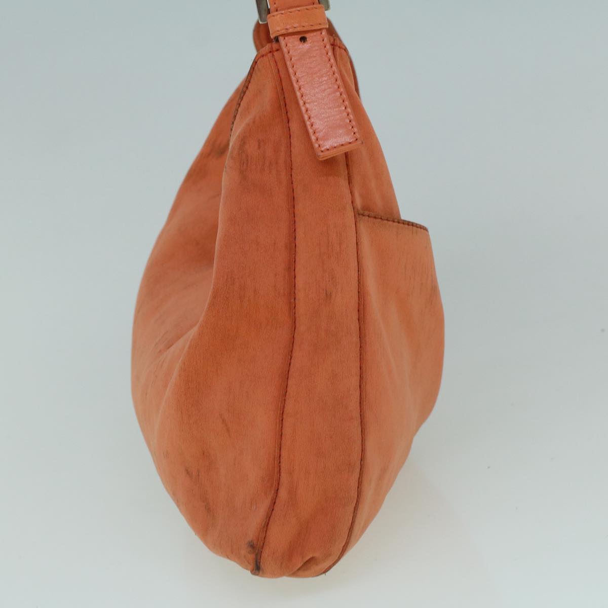 Luxury FendiMamma Baguette Shoulder Bag Nylon Orange60423