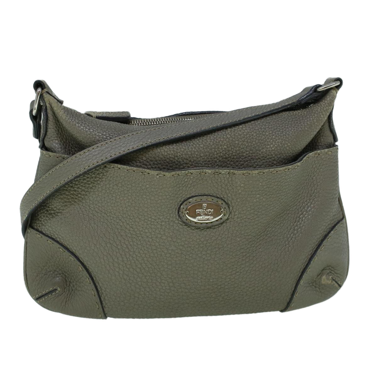 Luxury FendiShoulder Bag Leather Gray60425