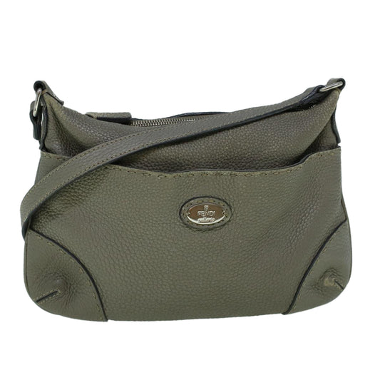 Luxury FendiShoulder Bag Leather Gray60425
