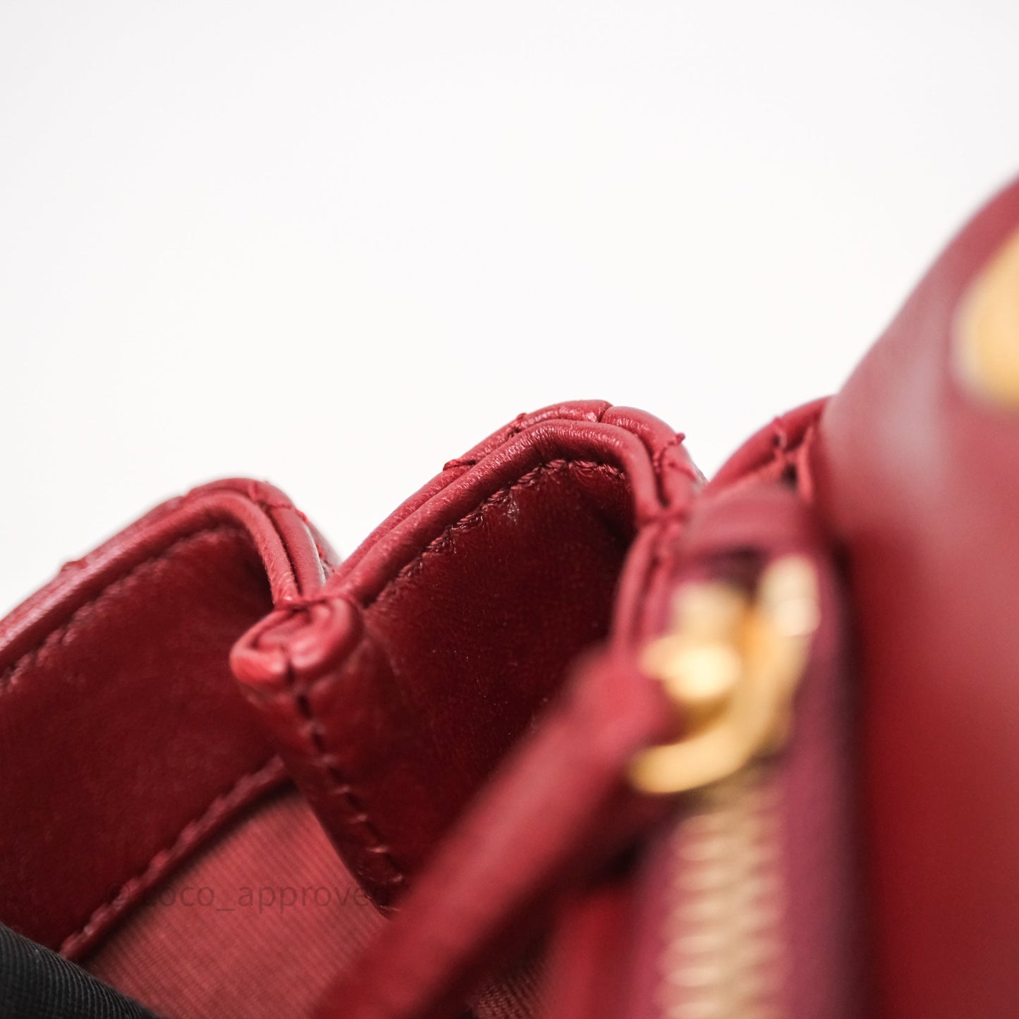 Chanel Small All Slide Adjustable Chain Flap Bag Burgundy Lambskin Aged Gold Hardware