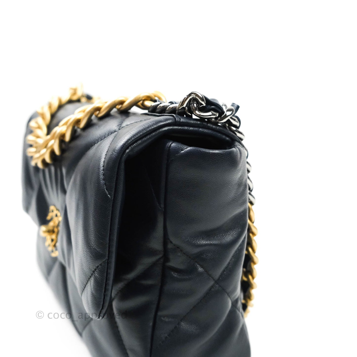 Chanel 19 Medium Navy Mixed Hardware