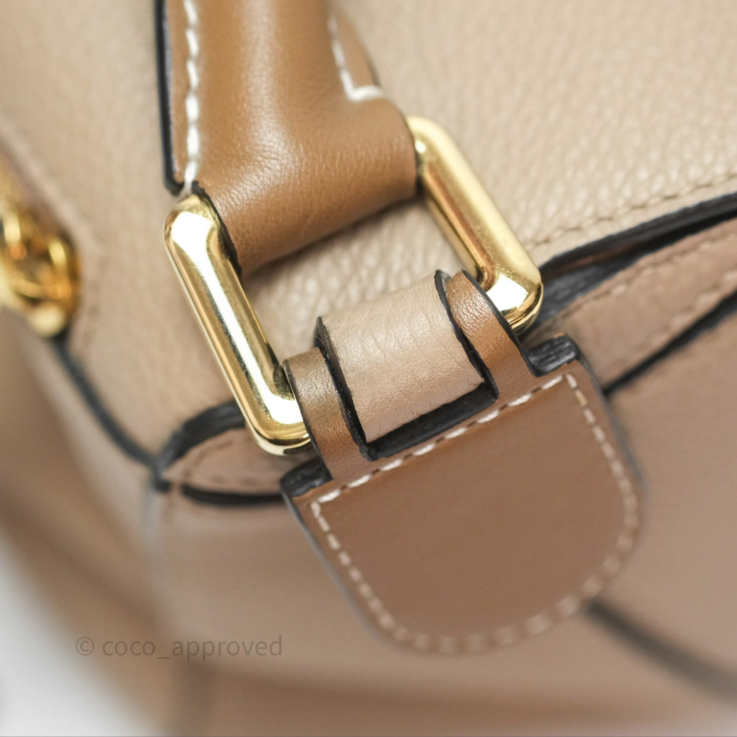 Loewe Small Puzzle Bag Sand Mink Grained Calfskin