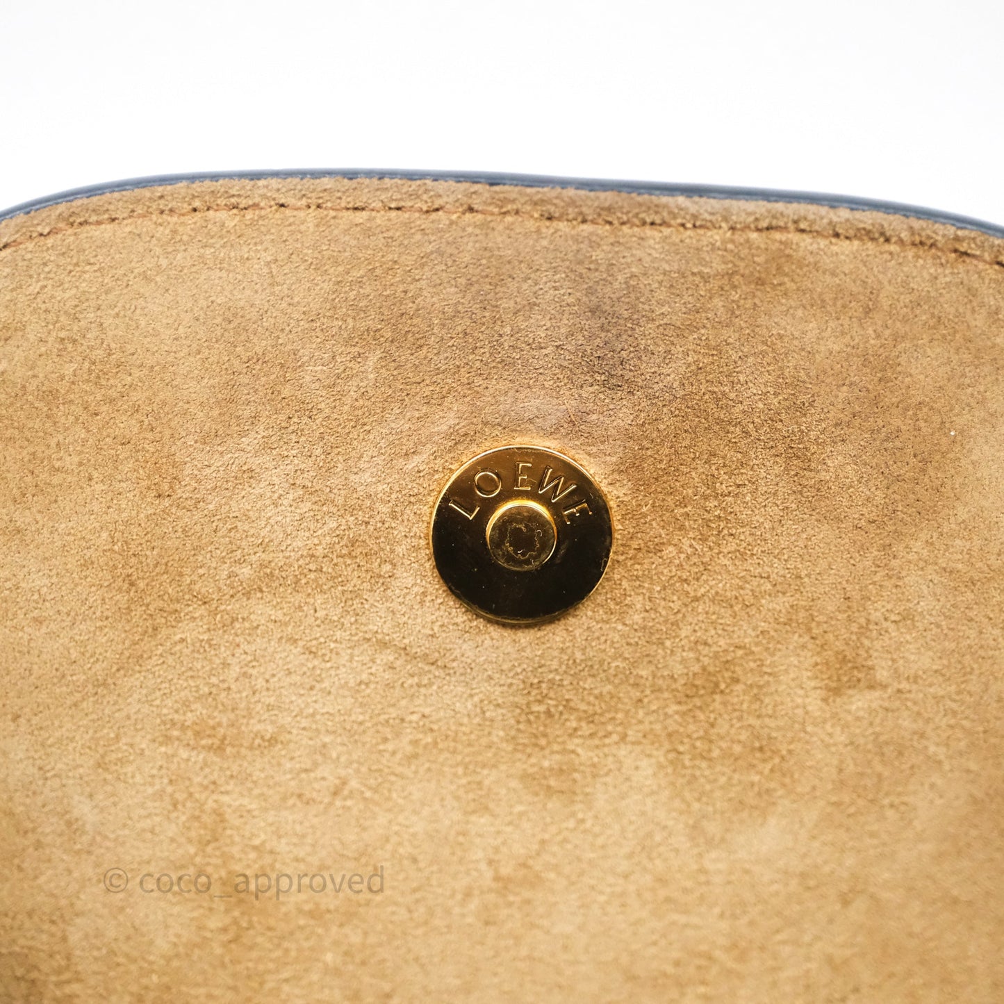 Loewe Mini Gate Dual Bag in Soft Calfskin & Jacquard Strap Black