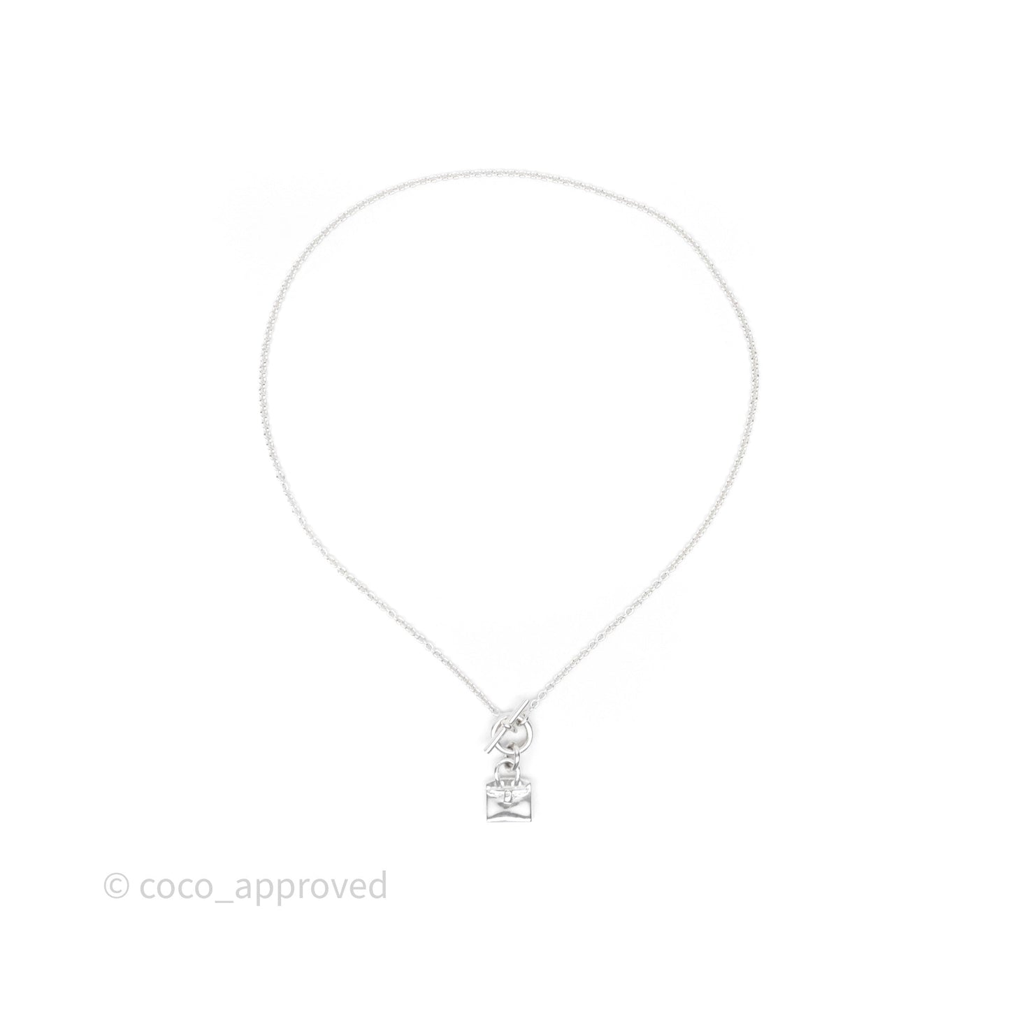 Hermès Amulettes Kelly Pendant in Sterling Silver
