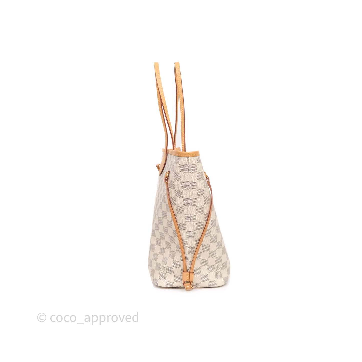 Louis Vuitton Neverfull MM Damier Azur Canvas Tote Bag