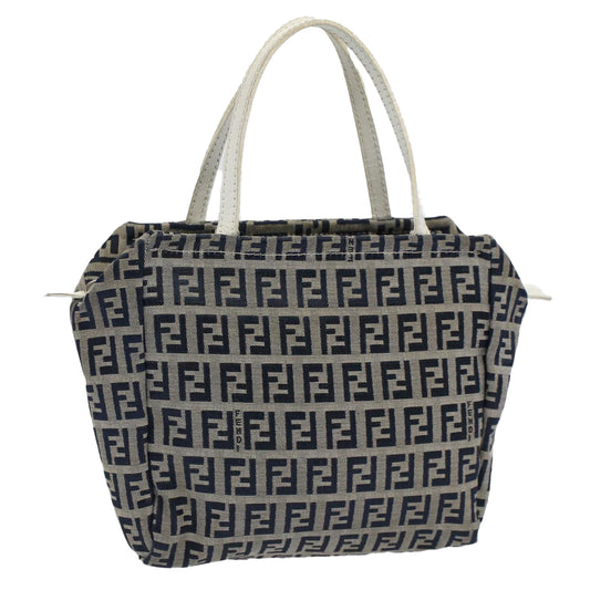 Luxury FendiZucchino Canvas Hand Bag Navy60500