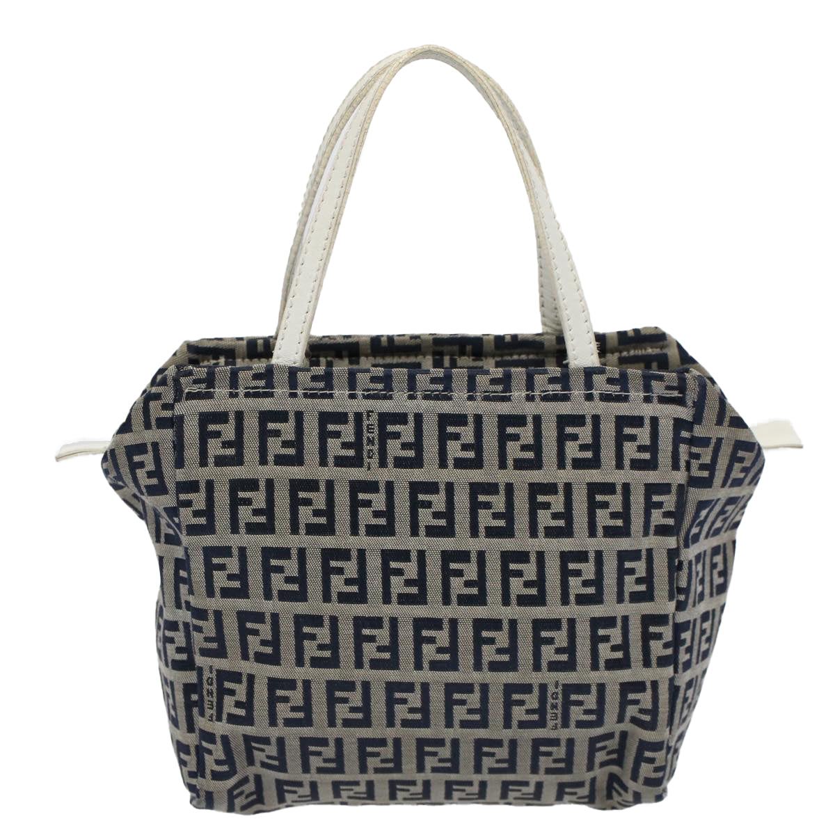 Luxury FendiZucchino Canvas Hand Bag Navy60500