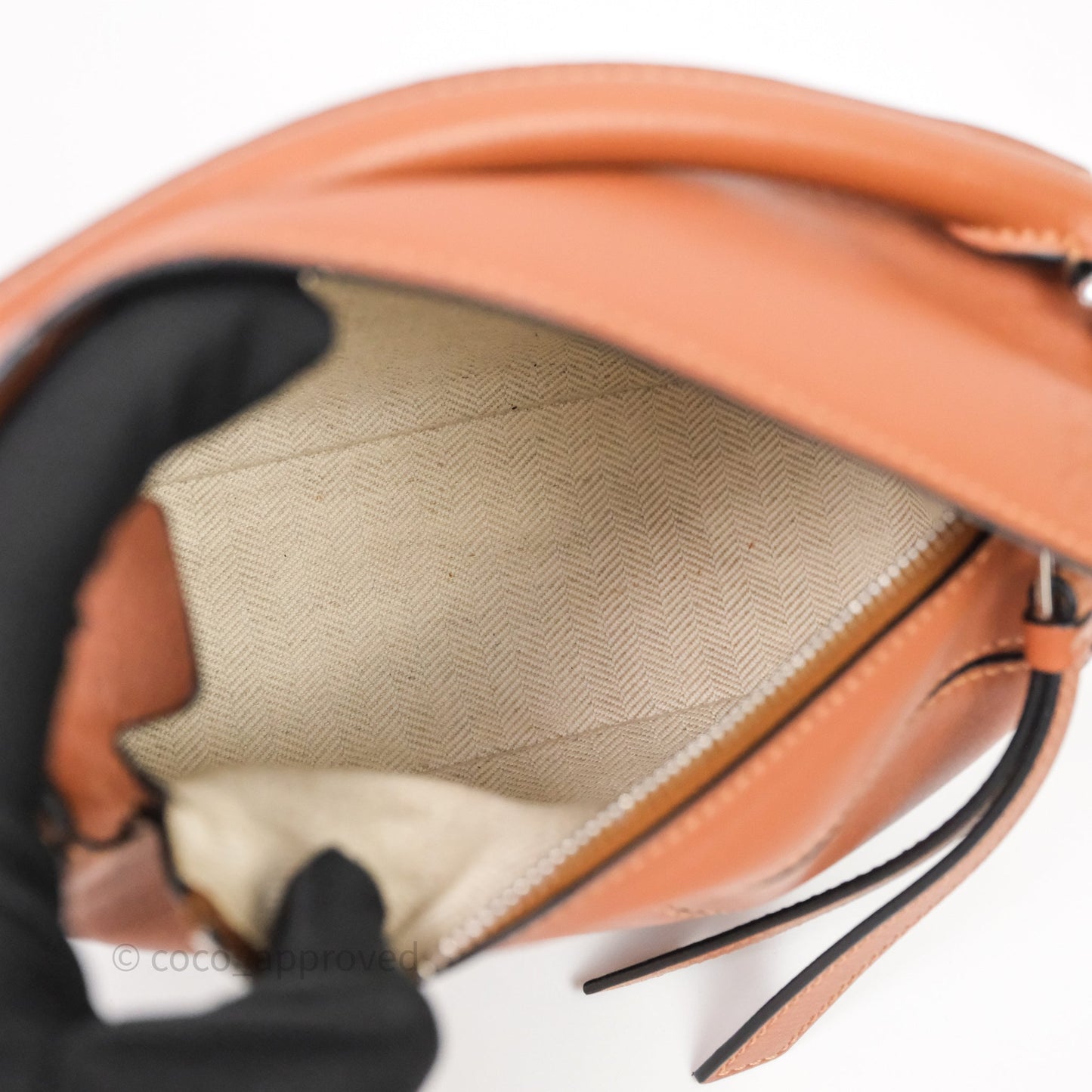 Loewe Mini Puzzle Bag Tan Calfskin Gold Hardware